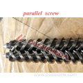 parallel twin screw barrel for pe pp pvc plastic extruder